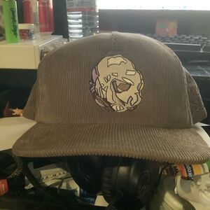 quote embroidered corduroy cap SnapBack hat graphic